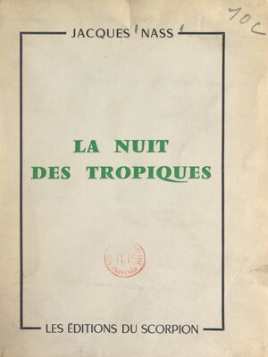 cover image of La nuit des tropiques